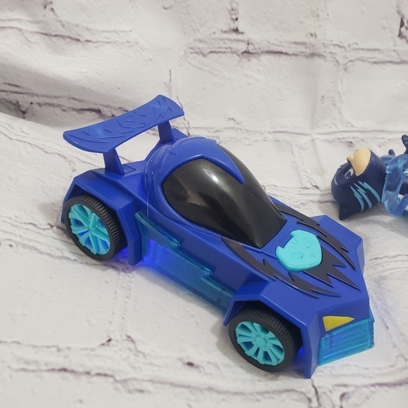 PJ Masks Glowheeler Cat Car And Figure Set Sounds Lights Pullback Just Play - Picture 2 of 12